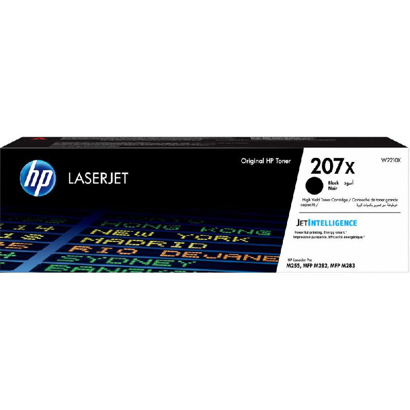 TONER AUTHENTIQUE HP 207X - GRANDE CAPACITE - W2210X - NOIR
