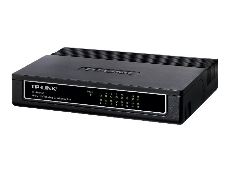 TP-LINK TL-SF1016D 16-PORT 10/100MBPS DESKTOP SWITCH - COMMUTATEUR - 16 PORTS