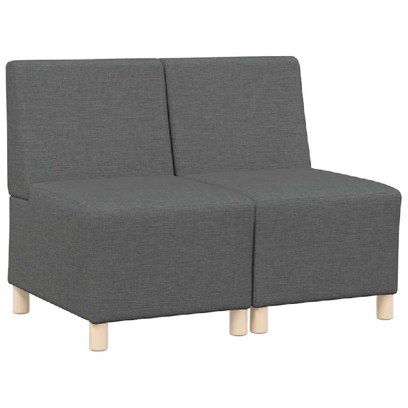 Unité de Sofa Modulaire Sans Accoudoirs 2 pcs Gris foncé Modèle Vega StudioDesk Horizon - Matériau naturel 8721288278746_0