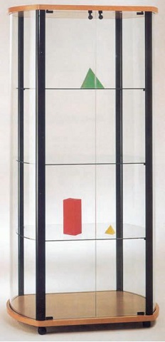 Vitrine haute modele ovale_0