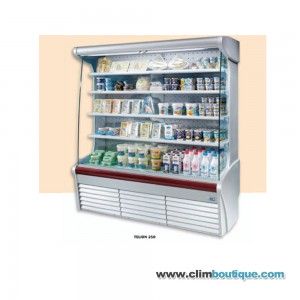 Vitrine réfrigérée ISA Telion - Modèles muraux avec étagères réglables et rideaux de nuit_0