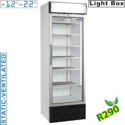 Vitrine réfrigérée professionnelle - Température négative statique/ventilée - 500L - Avec caisson lumineux - Modèle e50nc/r2_0
