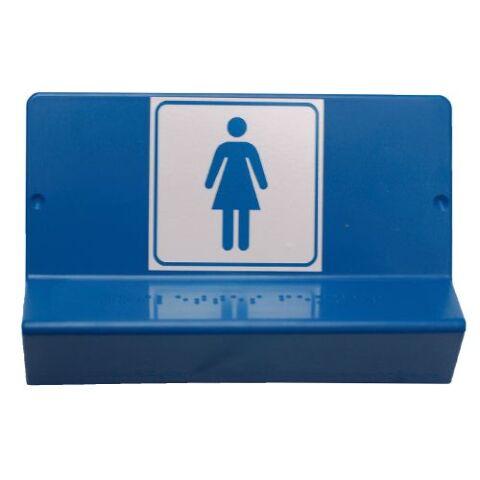 SIGNALÉTIQUE WC PMR - BRAILLE ET GRAVURE (FEMMES)