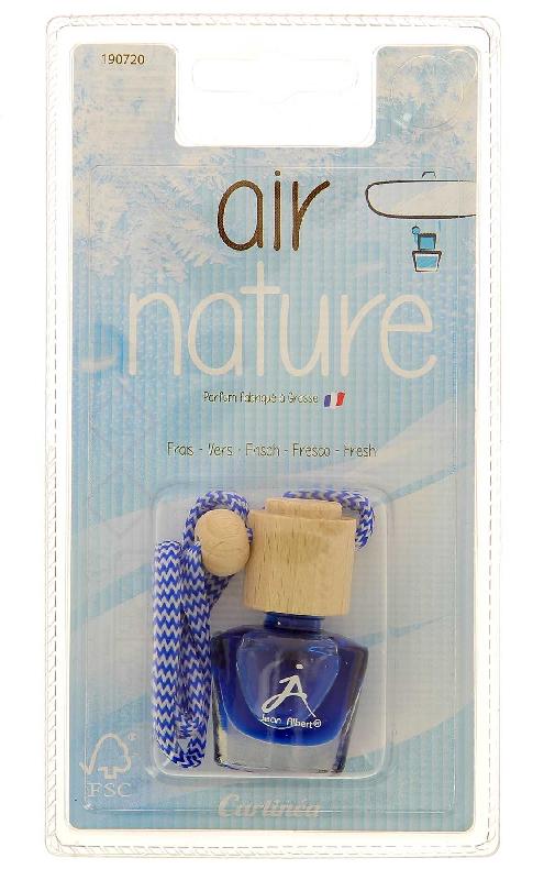 Désodorisant pour véhicule - Air Nature Carlinéa Fresh - flacon en verre avec bouchon en bois FSC_0