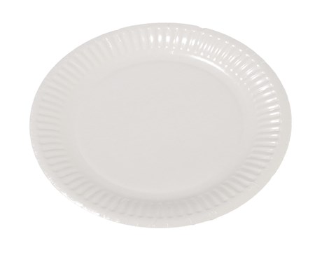 ASSIETTE JETABLE EN CARTON BLANC 23 CM (VENDU PAR 100)