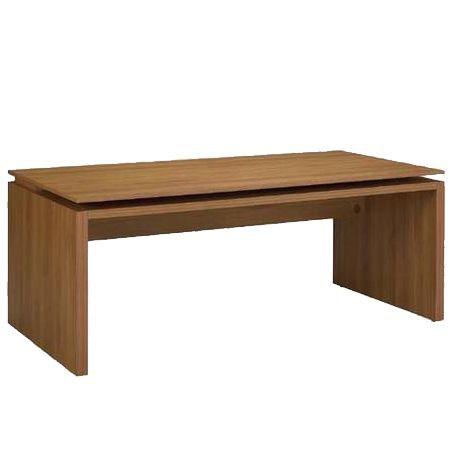 BUREAU DE DIRECTION PIEDS PANNEAUX SLIVER NOYER 190 CM