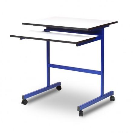 Bureau d'ordinateur Benoit - conforme aux normes européennes et environnementales - pour établissements scolaires et lieux publics_0