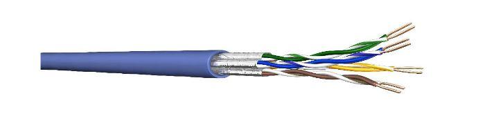 Câble 100 ohms FFTP Cat 6A - réf DK500FF - haute performance avec blindage et conformité aux normes PoE et EN 50399_0