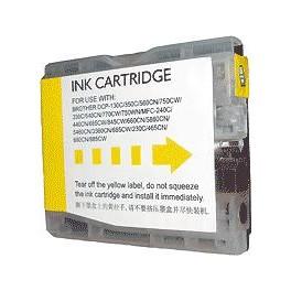Cartouche jet d'encre compatible brother dcp 240c/440cn/540cn/mfc5860 (lc51/lc1000/lc970) yellow 16ml 00692y_0