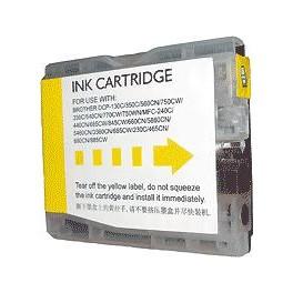 Cartouche jet d'encre compatible Brother DCP 240C/440CN/540CN/MFC5860 - LC51/LC1000/LC970 - Yellow 16ml - 00692Y_0