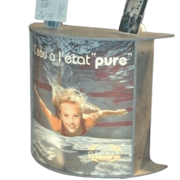 Comptoir stand personnalisé - Misterimprim - PLV pratique et légère pour salons et événements_0
