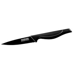 Couteau de cuisine cranté Nirosta Black Edition - noir acier 43733_0