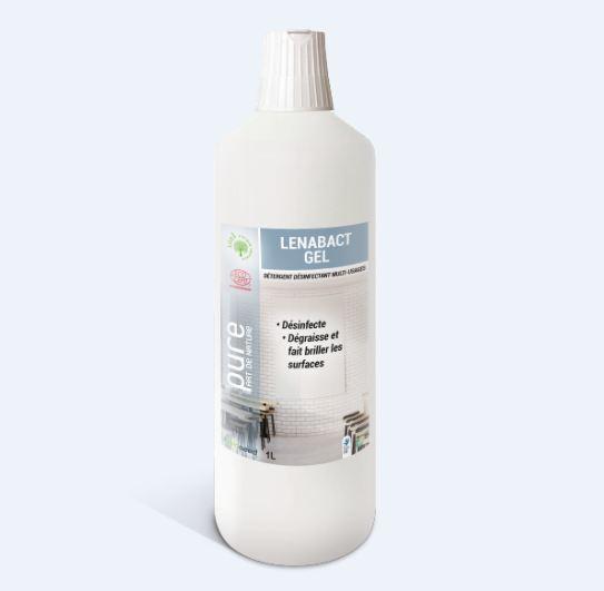 Lenabact gel desinfectant degraissant multi-usage agroalimentaire  non parfume 1 l - h408_0