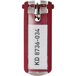 DURABLE Porte-clés Key Clip rouge 25 x 65 mm 6 pièces - rouge 195703_0