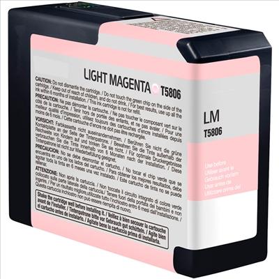Cartouche d'encre Epson - Light Magenta - Pigmentaire - 80ml - Traceur Stylus Pro 3800 / 3880_0