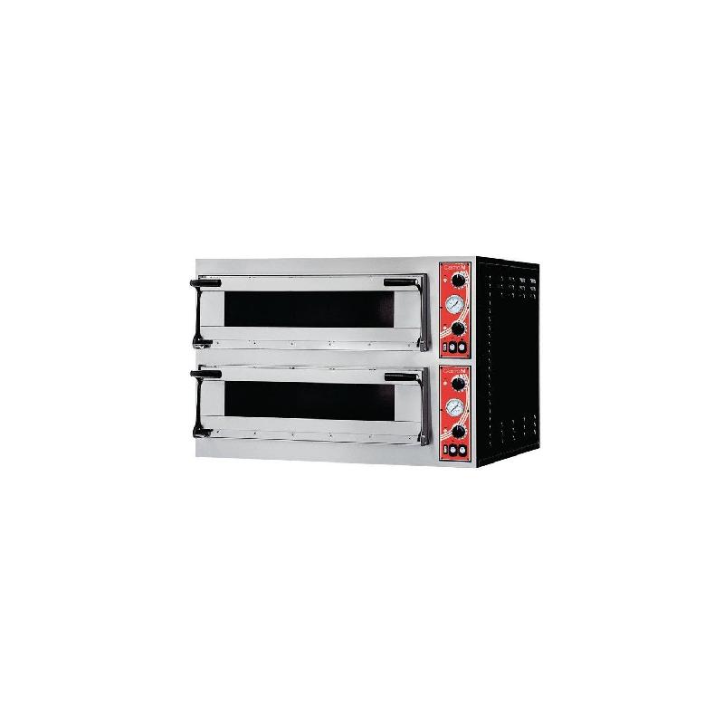 Four inox 2 chambres de 4 pizzas (Ø)350 mm, 12 000 W, 400 V - TRI_0