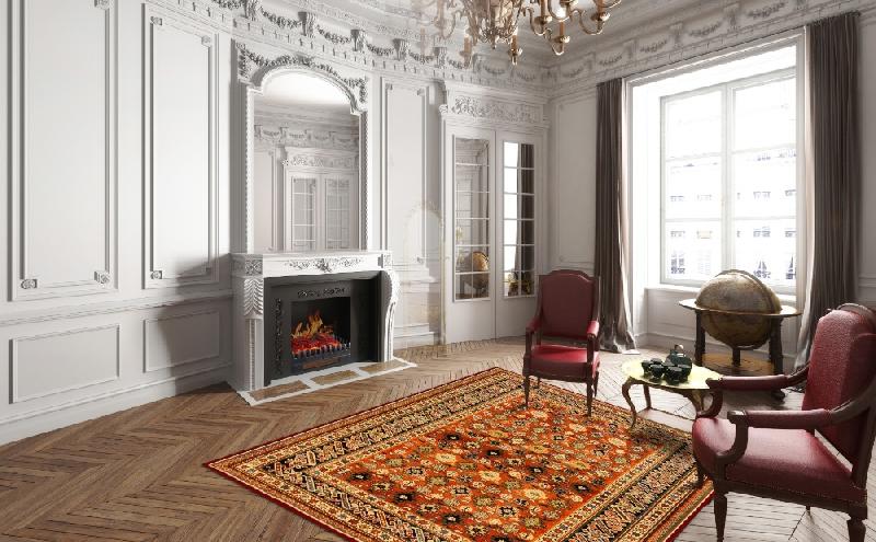 Foyer à bûches avec effet flammes et chauffage - Foyers pour cheminées_0