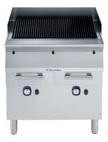 Grillade gaz 800 mm sur soubassement fermé - panneaux en acier inoxydable - brûleurs à 3 branches - 371238_0