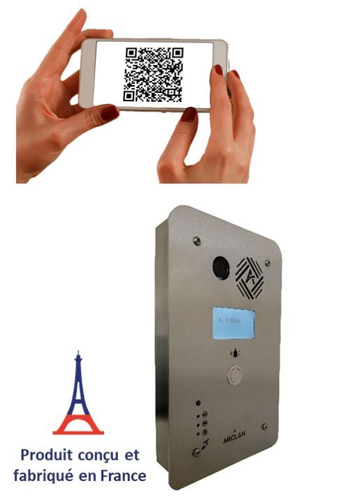 IPortier vidéo avec QR codes - Idéal pour guichets ou drives - ARCLAN_0