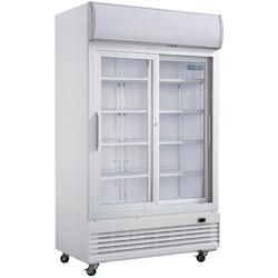 Polar Réfrigérateur à porte vitrée double série G avec Light Box 950 l. Portes coulissantes à fermeture automatique._0