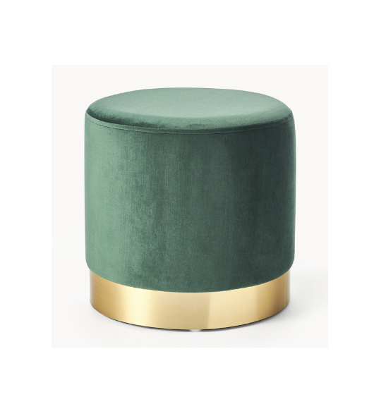 Poufs - rond socle métallisé - am_0