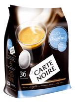 SACHET 36 DOSETTES SOUPLES CAFÉ CARTE NOIRE DÉCAFÉINÉ