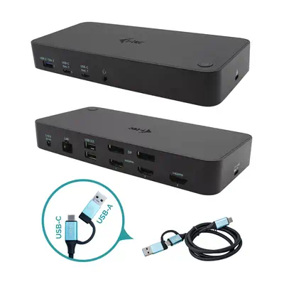 USB 3.0 / USB-C / Thunderbolt, 3x 4K Docking Station + Power Delivery 100W_0