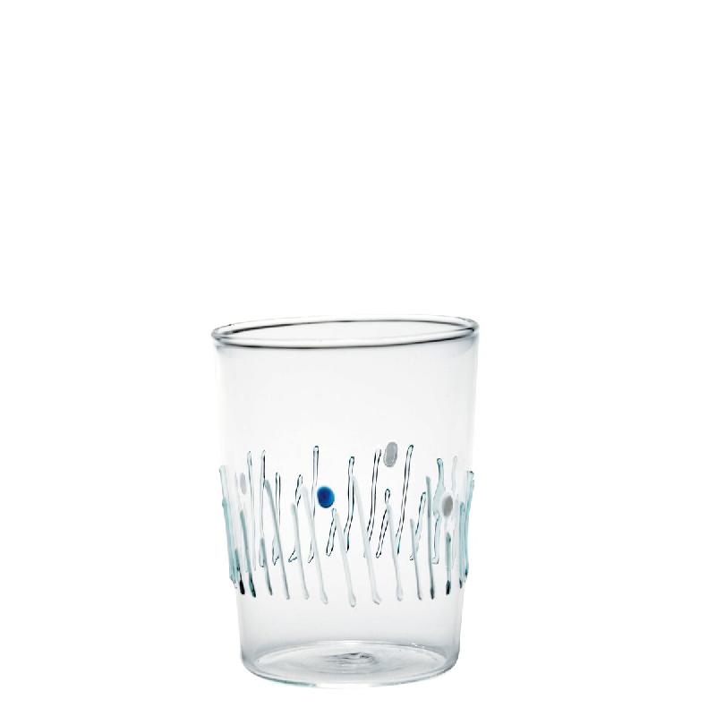 Zafferano Set di 4 Tumblers 4 Saisons in Verre Borosilicaté, Fait à la Main, Résistant aux Chocs Thermiques, Design Coloré pour Table et Maison -_0