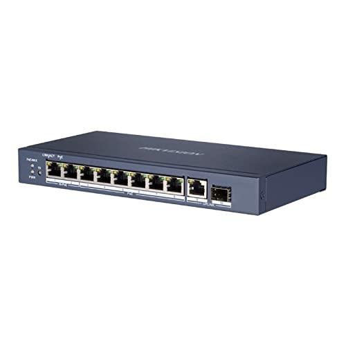 HIKVISION - DS-3E0510HP-E - Commutateur réseau 10 ports Gigabit - 2 ports Hi-PoE - Métal - Couche 2_0