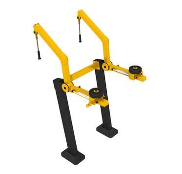 Appareil de musculation extérieur - BACK PRESS HE-4 - Renforcement des muscles du dos_0