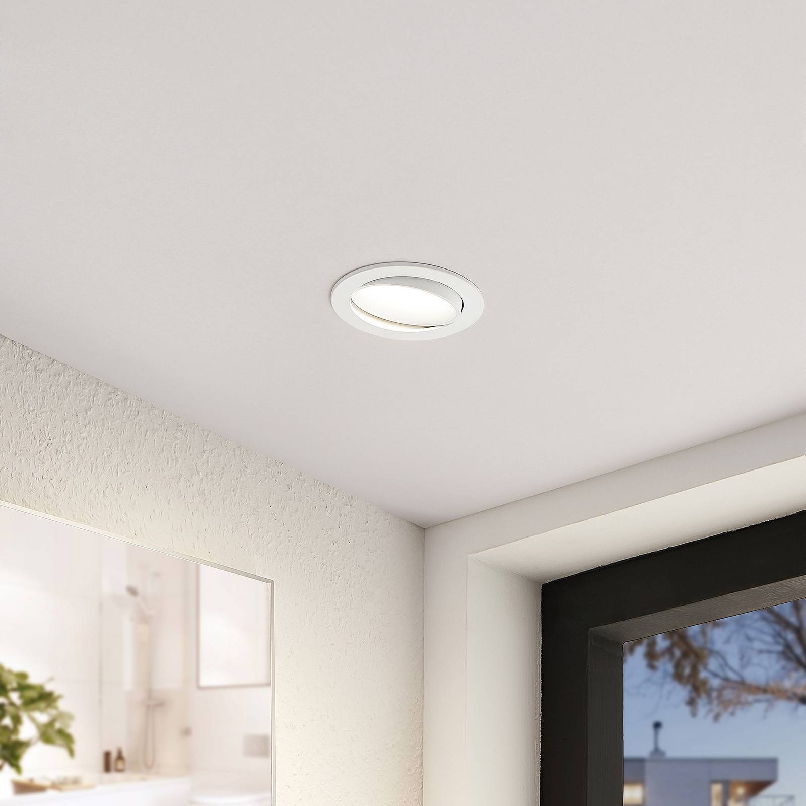ARCCHIO, LUMINAIRE ENCASTRABLE LED KATERIN, 10 CM, BLANC, ORIENTABLE