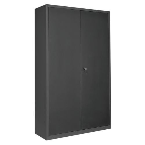 ARMOIRE RANGEMENT L900 CORPS ANTHRACITE PORTES ANTHRACITE 7016