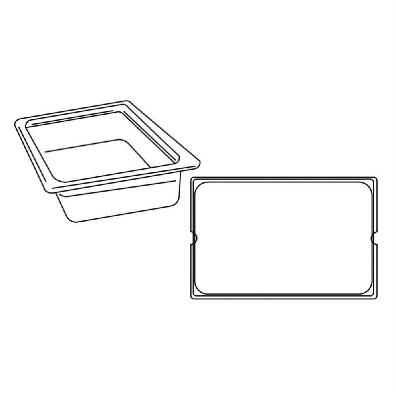 Bac gastronorme 1/1 25L 53x32,5x20cm polycarbonate transparent_0