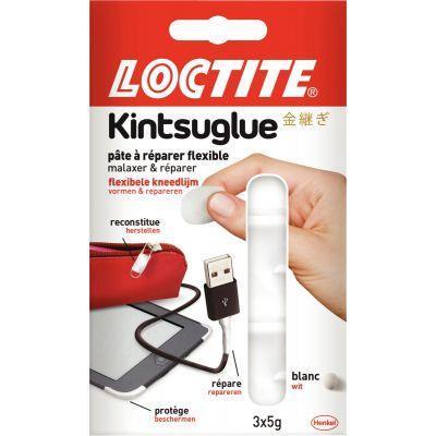 Blister de 3 sachets - 5 grammes de pâte adhésive Kintsuglue - Résistante à l'eau et à la chaleur - Fabricant Henkel France_0