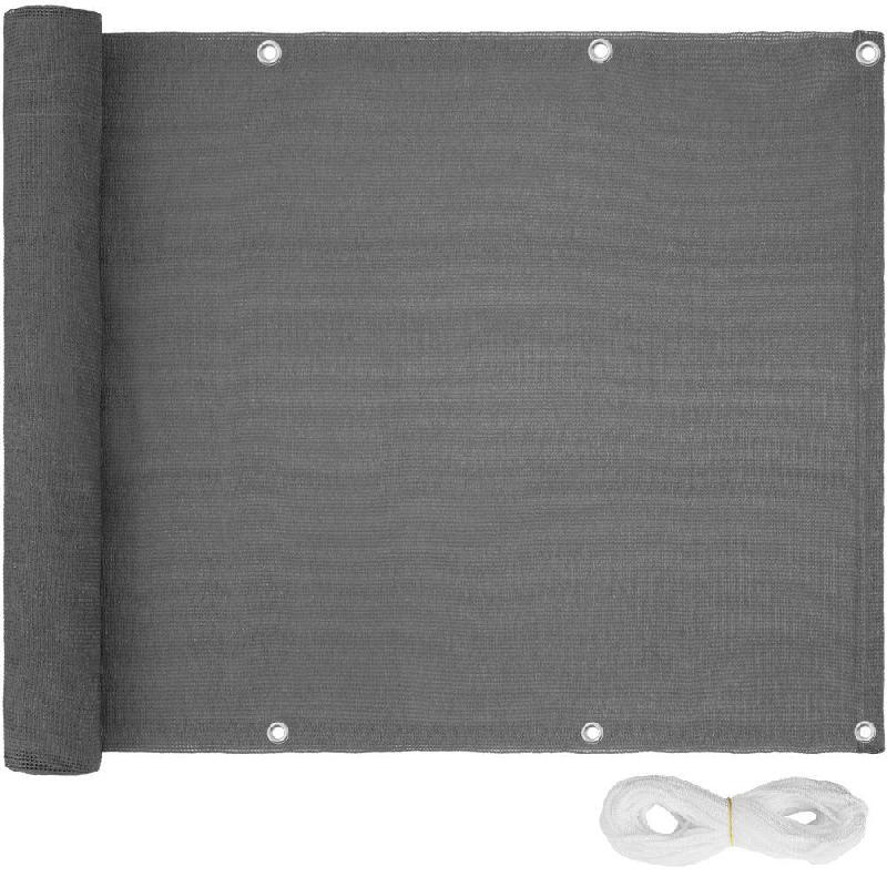 CANISSE BRISE-VUE POUR BALCON GRIS 75 CM 2208248_0