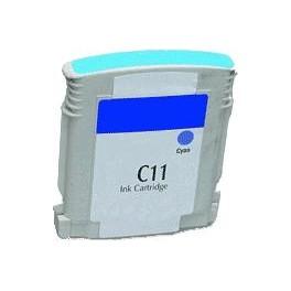 Cartouche jet d'encre compatible HP BusinessJet 2200C (C4836A/N°11) - Puce Cyan 28ml - Référence 00848RC_0