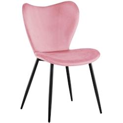CLP Chaise de salle à manger Maika Rose/Velours - violet textile 326420_0