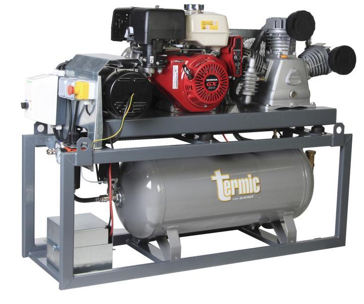 Compresseur thermique Lacmé - SIAMOIS 40/90 - 40 m³/h - 15 bar - 5.6 kVA - Réf. 330475_0