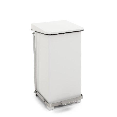 CONTENEUR À PÉDALE ROBUSTE EN MÉTAL 90L