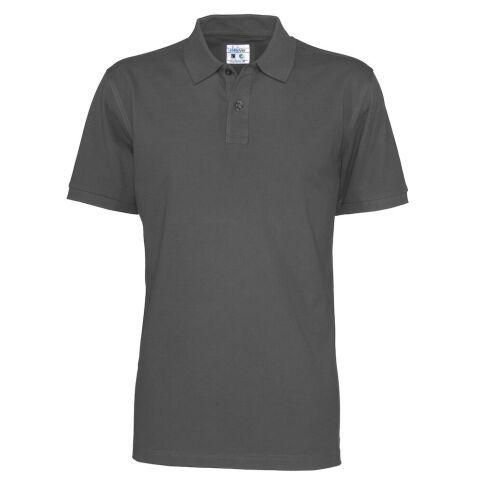 COTTOVER POLO MANCHES COURTES HOMME - CERTIFIÉ GOTS ANTHRACITE - TAILLE XS