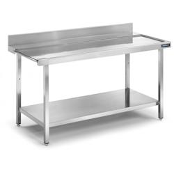 Distform Table Entrée/Sortie en Inox Murale avec Étagère Acier inoxydable 2100x750x750x850mm - 641094469658_0