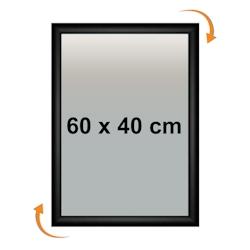 Edimeta Cadre Clic-Clac 60 x 40 cm NOIR - noir aluminium VAC955NR_0