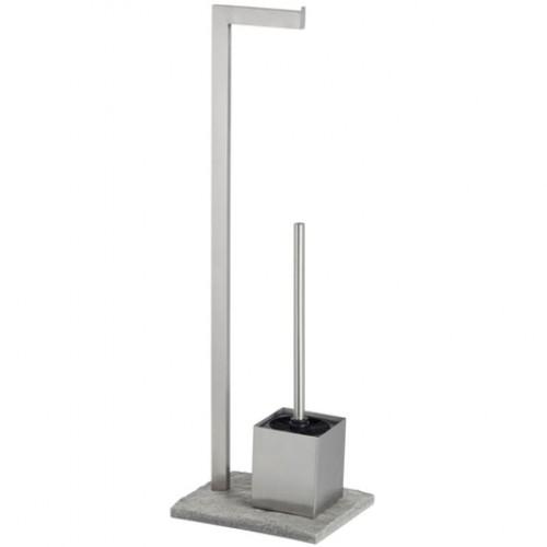 ENSEMBLE WC SUR PIED - GRANITE - ACIER INOX WENKO