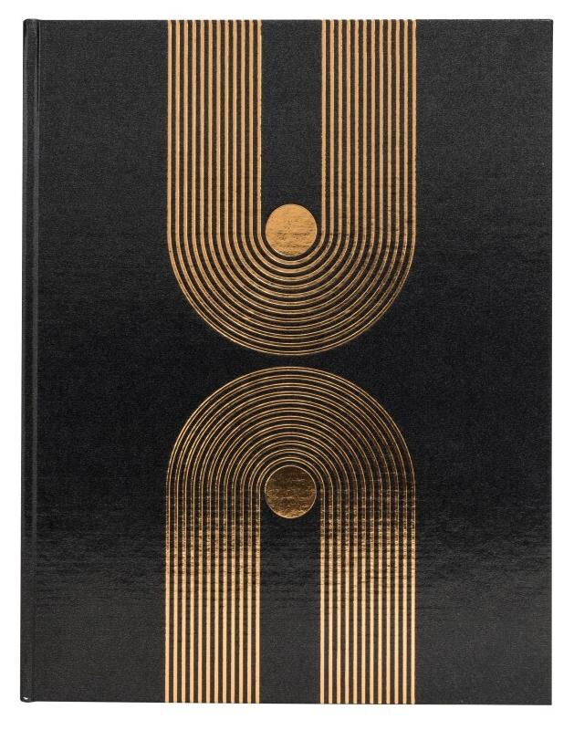 Exacompta Livre d'Or Graphik 22x27 cm, 100 pages, coloris noir - 3130630478485_0