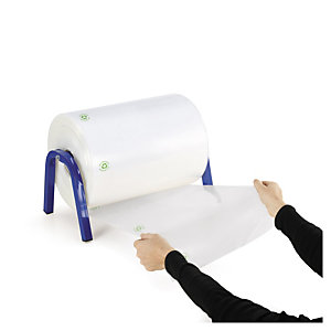 GAINE PLASTIQUE RECYCLÉ TRANSPARENTE 150 MICRONS 350 MM X233 M