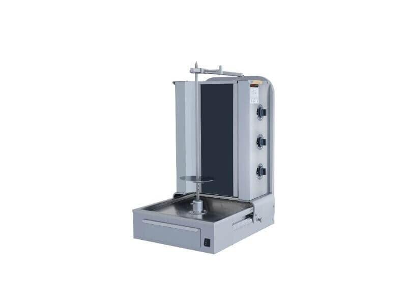 Gril à kebab électrique professionnel – 3 brûleurs – 30 kg – moteur bas – 68 x 57 cm – Réf. AKS-SGS-DS-45 - AKS-SGS-DS-45_0