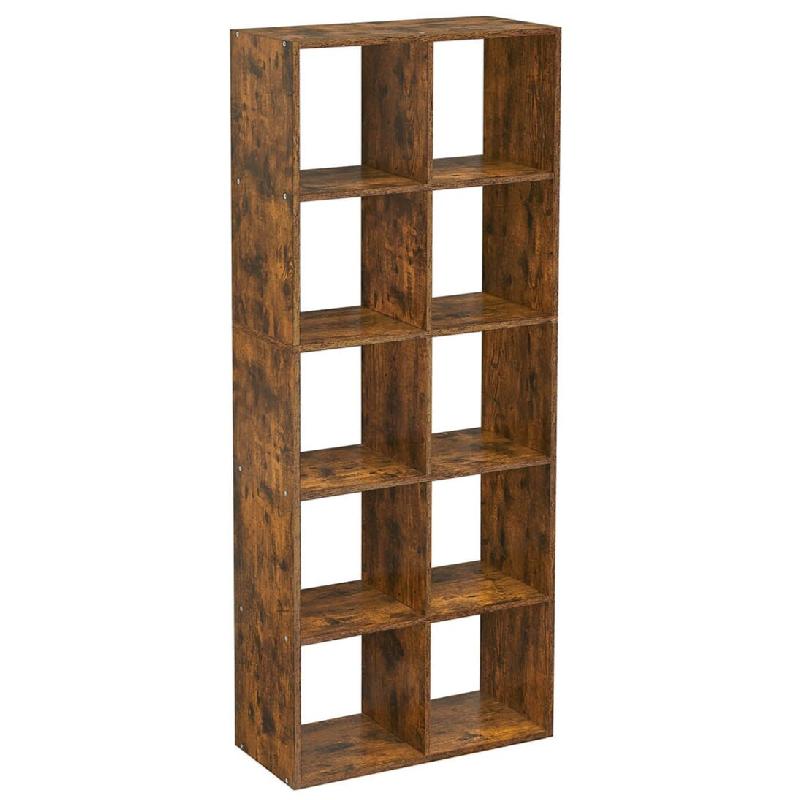 Helloshop26 - Bibliothèque étagère de rangement 10 compartiments meuble cube pour salon bureau chambre séparateur de pièce style 12_0004246 - 300_0