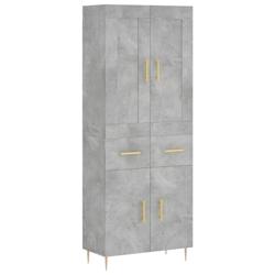 Helloshop26 - Buffet bahut commode armoire meuble de rangement organisateur cuisine salle de séjour salon haut 69,5 x 34 x 180 cm 02_0034591 - 300021_0