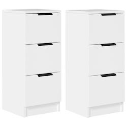 Helloshop26 - Buffet bahut commode armoire meuble de rangement organisateur cuisine salle de séjour salons lot de 2 30 x 30 x 70 cm 02_0036651 - 3000_0