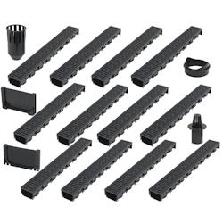 Helloshop26 - Canaux de drainage 12 pcs Plastique 12 m 02_0002989 - 3000105001534_0
